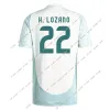 2024 Mexiko Soccer Jersey Home Away Raulchicharito Lozano Dos Santos Club Football Shirt Kids Kit H.Lozano Men Set Uniformer Fans Player Version