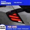 Achterlicht Montage Rem Reverse Running Light Streamer Richtingaanwijzer Achterlicht Voor Honda Civic hatchback Led-achterlicht 16-21