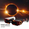 Solglasögon 10/30/50st Solar Eclipse Glasses Safety Sun Visa White Cardboard Block skadligt UV -ljus genomskinlig