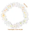 Flowers 4 Decorative Pcs Hawaiian Headpiece Flower Garlands Thicken Floral Wreath Artificial Necklaces