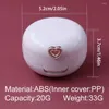 Bottiglie di stoccaggio 1pc Contenitore per labbra adatto ai viaggi con specchio e applicatore Custodia per crema portatile per scatola essenziale da 20 g