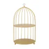 Racks Ins Cosmetics Storage Artifact Iron Bird Cage Desktop Shelf Creative Skin Care Products Perfume Lipstick Organizer