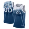 Custom 5 Anthony Edwards Naz Reid Minnesotas Karl-Anthony Towns Rudy Gobert Timberwolve Mike Conley Jaden McDaniels Kyle Anderson Shake Milton Basketball Jerseys