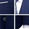 Mens wedding dress set elegant jacket 3-piece full jacket vest pants classic business jacket free delivery in 2024 240327