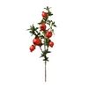 Party Decoration 80cm 6 Head Artificial Pomegranate Branch Foam Simulation Fruit Fake Berries Home Wedding Vase Pograph Prop