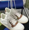 Novo mac 80 sapatos de luxo tênis masculino couro plano rendas sapatos brancos sola de borracha tênis feminino vintage bordado clássico casual moda sapatos 355