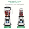 1.5L 유리 항아리 BPA 프리 플라스틱 병이있는 600ml Biolomix 1300W 스무디 블렌더 - 냉동 과일 음료 및 소스에 적합합니다.