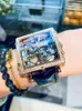 Montres-bracelets montres mécaniques dames étanche dominateur carré grand cadran cuir