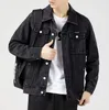 Nya män denimjackor Vintage Classic Style Motorbicyle Winter Jacket Men Slim Stretch Cot Casual Jeans Coats Male Spring F7of#