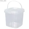 Bouteilles de stockage Bocaux 280ML/500ML/1L/2L Seau en plastique vide sans BPA avec couvercle Bocaux PP hermétiques Récipient transparent avec couvercle pour le stockage des aliments en vrac 240327