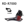 SHIMANO 105 FDR7000 Front Derailleur For Road Bike Band Mount 2x11 Speed With Clamp Ring 2x11s R7000 Braze On 2V 11V Parts 240318