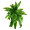 装飾的な花80cm大型シミュレーション装飾草プラスチックグリーンハンギングブドウのシダの葉の配置