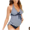 Maternity Swimwears Women Swimwear One Piece Tankinis Dot Print Bikinis Swimsuit Beachwear Bathing Suit Swim Wear Drop Delivery Baby Dh1Ar