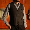 British Casual Men's Vest 3 Pockets Wool Herringbe Tweed Groomsmen Dr Men's Suit Prom Wedding Vest R1CJ#