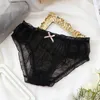 Women's Panties Japanese Princess Style Thin Mesh Transparent Women Quick-drying Dot Lovely Ruffle Briefs Plus Size Underwear 2XL 3XL