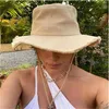 Luxe Merk Vrouwen Mode Unisex Reizen Emmer Hoed Outdoor Volwassen Grote Rand Sport Zon Vier Seizoen Cap 240318