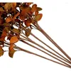 Dekorativa blommor faller eukalyptus lämnar konstgjorda stjälkar blad spray höstdekorationer för hem blommor arrangemang