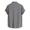 Blusa de verão masculina camisas de manga curta impressa blusas de gola aberta casual butt down cardigan outdoor fi tops e5ef #