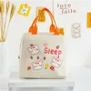 Storage Bags Cute Lunch Bag Insulation Portable Hand In With Cartoon Animals Bento Household Office Kitchen Tool Accessories