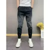 Autumn Winter Mens Casual Jeans Fashion Thicked All-Match Denim Pants High Quality Designer Manliga byxor 240322