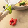 Contenitori per cucina Silicone Pot Clip Cucchiaio Portautensili Riposo Antiscivolo Stufa Organizzatore Rilascio vapore 2024