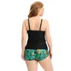 Goemans New Oversized Swimsuit for Women with Added Fat and Conservative Three-layer Ruffle Lace Split