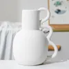 Vases Vase en céramique Boho petit pour la décoration de la maison fleurs blanches avec un design minimaliste mariage et étagère