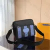 Designerskie torby mężczyźni 3PCS Trio skórzane czarne kwiaty Messenger Torebka luksusowe torby krzyżowe torba na zakupy torebki na ramię