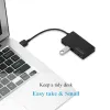 Moyeux USBC HUB 3.0 4 Ports OTG USB 3.0 HUB EU/AU/US/UK, adaptateur d'alimentation DC 5V, séparateur de Type C pour Macbook Xiaomi, accessoires pour ordinateur portable