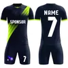 Jongens Mannen Voetbal Uniform Kit Shirt Volwassen Kinderen Voetbal Trainingspak Jersey Custom Kind Set Korte Mouw Sportkleding 240312