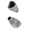 ANPWOO 10st Ethernet Gray Rubber RJ45 Connector Boots täcker fallskydd 50 bitar för Ethernet -kabelskydd för Ethernet -kabelskydd