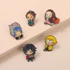 Pino de esmalte de personagens de quadrinhos japoneses Pino de esmalte bonito Filmes de anime Jogos Pinos de esmalte duro Colete broche de desenho animado de metal mochila chapéu bolsa colarinho emblemas de lapela