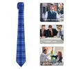 TIE TIE DA MENS TIGLIE BLUI PROCCATO PALATO NECCHI VINTAGE CONTROLLO CORRENTO CORRENO CHE CORRETTO GRAFICO ACCESSORI NATTAGLIE DI VOCIE