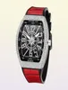 Relógios de pulso Assista Men039s Frank Wine Bucket Grande Dial Starry Belt Yacht Diamond Retro Creative Watches5720179