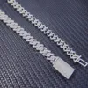 Hip Hop lodowe mrożone Moissanite Diamond Sterling Sier VVS Diamond Cuban Chain Link dla mężczyzn