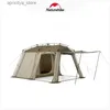 Tenten en schuilplaatsen Naturehike Upgrade Village13 Ridge Quick Opening Zilvergecoate tent Outdoor Regen- en zonwering Campingparktent24327