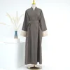 Ethnische Kleidung muslimische Abaya Femme Kimono Kaftan elegante islamische Roben Strickjacke Katar Oman Türkei Kleidung für Frauen