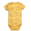 5 STKSLot geboren 100% Katoenen Baby Jongen Meisje Kleding Korte Mouw Zachte Body Baby Bebe Kleding Douche Geschenken 240314