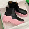 Mulheres pneu chelsea tornozelo botas sapatos casuais tênis feminino malha de couro branco rosa preto caminhadas bota