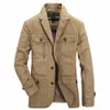 Primavera Autunno Casual Blazer Giacche Uomo Cott Army Giacca Slim Fit Busin Cappotto Caccia CargoTops Plus Size 5XL H1FC #