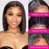 Bob Wig Human Hair Lace Closure Wigs Short Bob Wigs Glueless Wigs Human Hair Pre Plucked Straight Human Hair Wigs for Blac