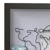 Frame Postcard Souvenir Storage Box Clear Map Photo Frame Deposit Box 2024 Adventure Archive Travel Shadow Box Ideal Gifts for Friends