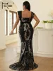 بالإضافة إلى الفساتين الحجم Missord Seended Evening Elegant Women Square Twiveless PodyCon Maxi Mermaid Party Press Dress Dress Dress