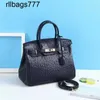 Handbag Bk Genuine Designer Leather Ostrich Bags Capacity Fashion Women's Shoulder with Logo Ubme