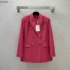 Brand suit women suits coat Designer womens Fashion dinner part jacket long-sleeved pink blazer turndown collar Elegant overcoat Mar 27