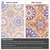 Window Stickers XFX Infusible Transfer Ink Sheet 1 PCS 12 12in Mandala Flowers Sublimation Paper Cricut Mug för T-shirts Mugs