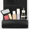 Storage Bags Faux Leather Makeup Brush Bag Foldable Zipper Mesh Waterproof Travel Portable Cosmetic Toiletry Roller Organizer Pouch