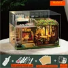 Assemblage bricolage maison de poupée Simulation modèle fait à la main Villa Led lumières cadeau d'anniversaire créatif 240321