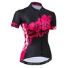 Cykeltröjor Kvinnor Bike Mountain Road MTB Top Female Bicycle Shirt Kort ärm Racing Riding Clothing Summer Lady Heart 240321