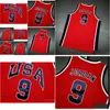 College Basketball bär sällsynta Jersey Men Youth Women Vintage Retro 9 Michael 1984 USA High School Size S-5XL Anpassad Alla namn eller nummer otyus